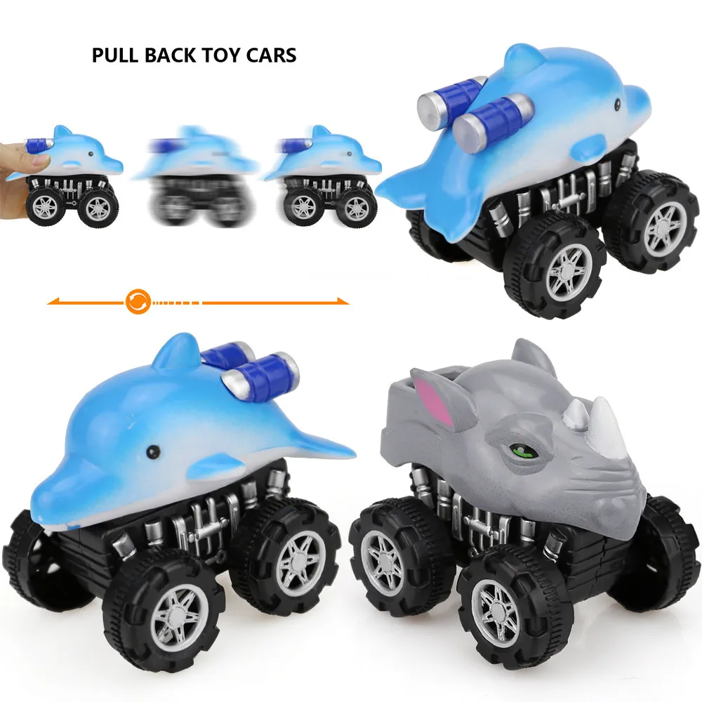 Vehicle Car Animal Friction Powered Car Pull Back Vehicle Mini Animal Car Toy For Gifts Kids WJC22-1WJC23-1