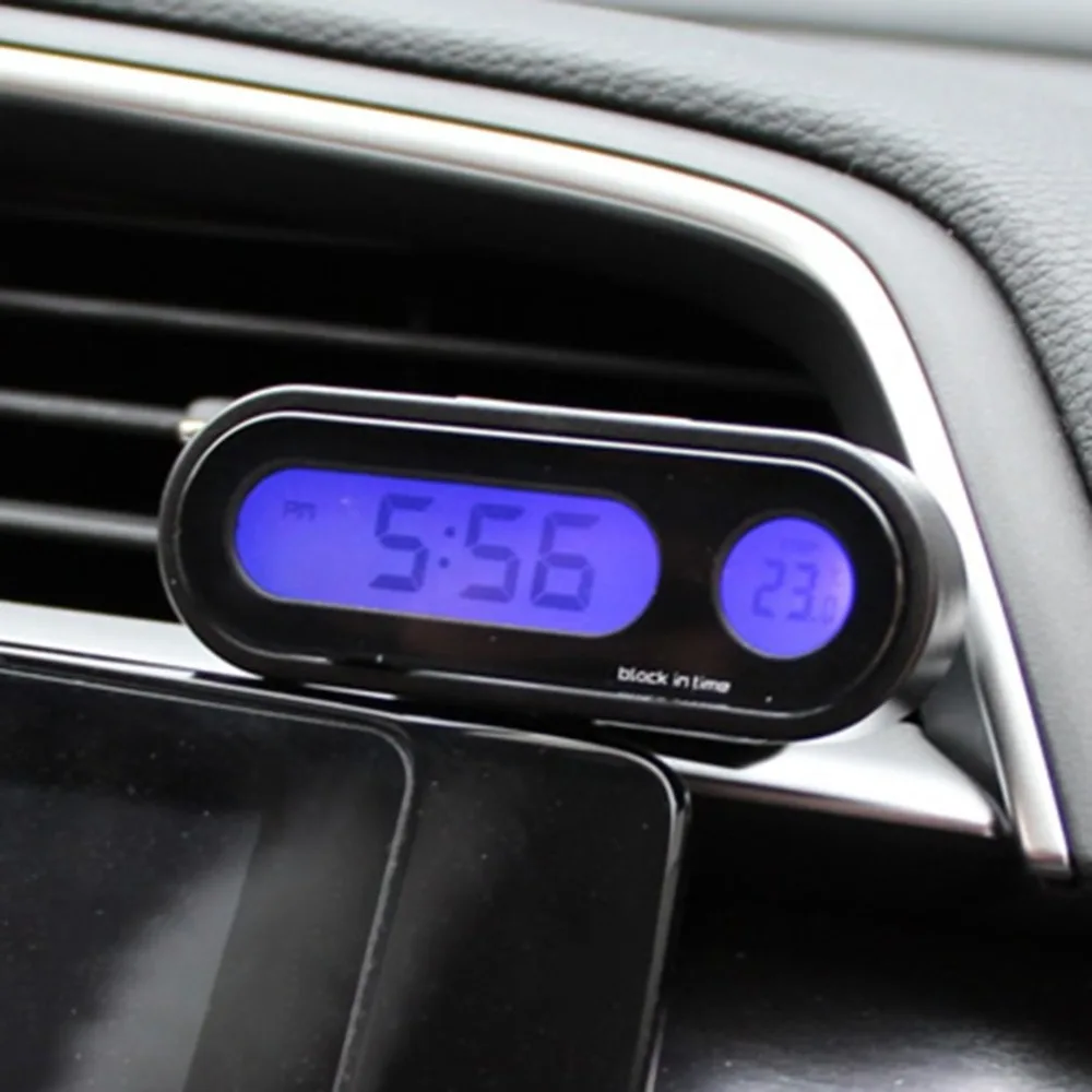 2-in-1 Auto Car Electronic Clock Luminous Thermometer LED Digital Display Mini Portable Dashboard Clock Car Accessories 2-in-1 Auto Car Electronic Clock Luminous Thermometer LED Digital Display Mini Portable Dashboard Clock Car Accessories