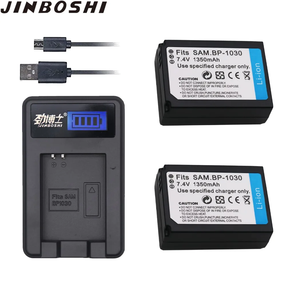 

2PCS 1350mAh BP1130 BP-1030 BP-1130 BP1030 Camera Battery+LCD USB Charger For Samsung NX210 NX200 NX1000 NX2000 NX1100 NX-300M