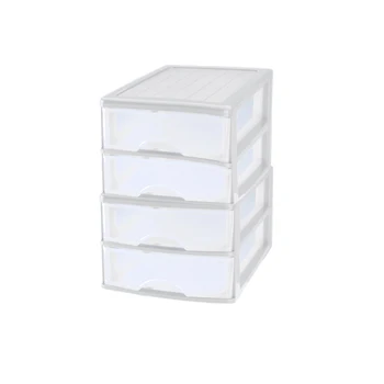 

Drawer plastic 4 cajones-Blanco 23x21.5x17.5 cm