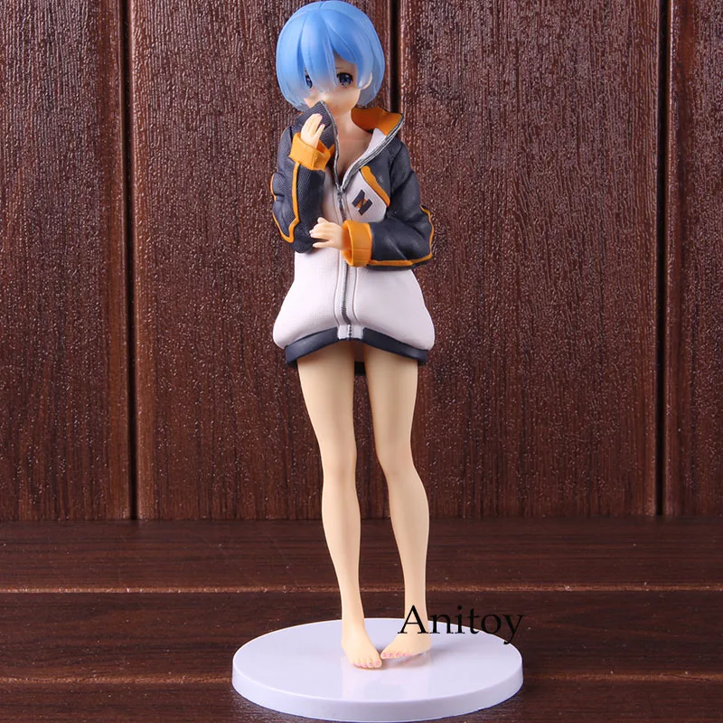 Re: zero Аниме Фигурка Кара хаджимеру Isekai Seikatsu Rem casual Ver. ПВХ Rem фигурка Коллекционная модель игрушки