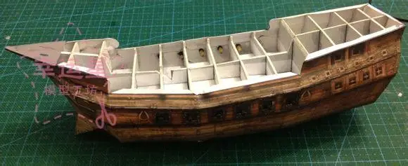 DIY Ручная работа 3D бумажной модели парусного корабля Кларка в век большой навигации в 15 век