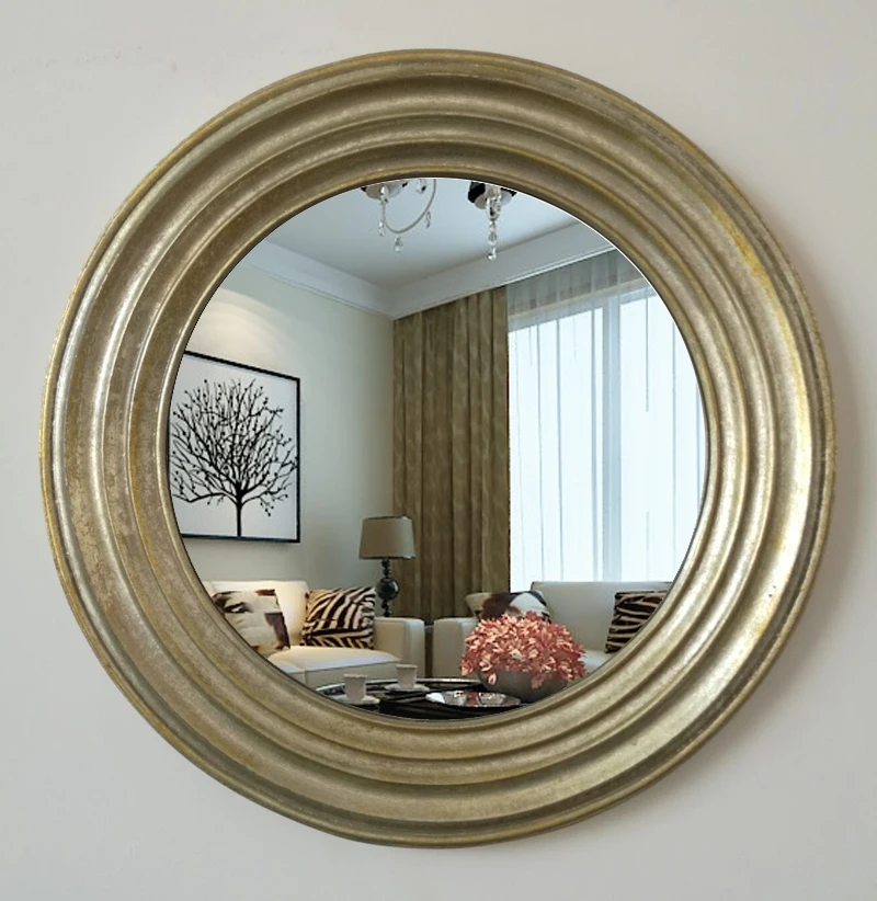 European Bathroom Mirror French Style Home Decoration round Mirror