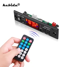 Kebidu sem fio bluetooth módulo de placa decodificador mp3 wma wav aux 3.5mm áudio do carro mp3 player usb tf fm decodificador placa com controle remoto