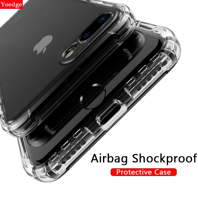

Airbag Shockproof Cover For iPhone 11 Pro X XS MAX XR Transparent Soft TPU Case For Apple iPhone 7 8 Plus 6 6S 5 5S SE 10 Coque