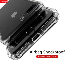 Airbag Shockproof Cover For iPhone 11 Pro X XS MAX XR Transparent Soft TPU Case For Apple iPhone 7 8 Plus 6 6S 5 5S SE 10 Coque