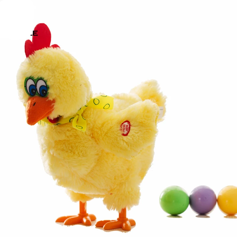 Jimusuhutu Shaking Legs Funny Chicken Toy Trick Hen Lay Egg Shocker