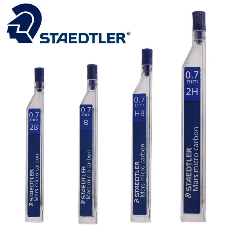 1 туба STAEDTLER 250 механический карандаш грифель 12/тубы 0,7 мм 2 H/H/HB/B/2B профессиональный класс Специальный рисунок живопись