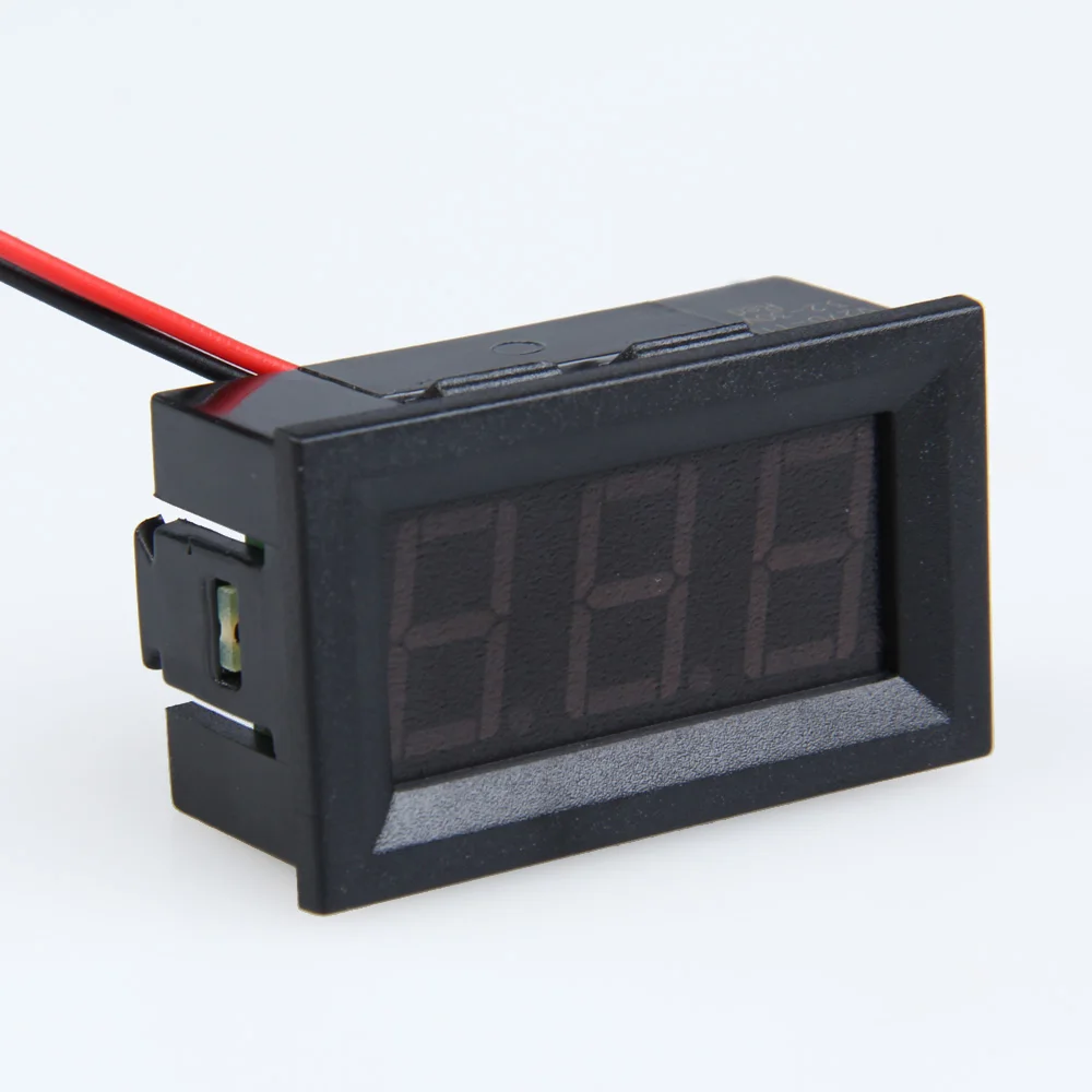 Качественный 0,56 дюймовый ЖК-дисплей постоянного тока 3,2-30 в Красный светодиодный цифровой вольтметр с двухпроводными электрическими инструментами измерители напряжения- M25