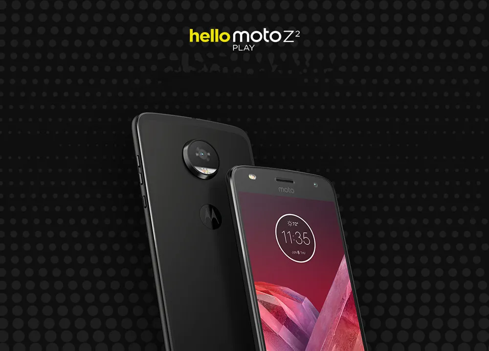 Motorola Moto Z2 Play, 4 Гб ОЗУ, 64 Гб ПЗУ, четыре ядра, 2,2 ГГц, 5,5 дюймов, 1920*1080 P, МП, Android 8, отпечаток пальца, NFC, сотовый телефон