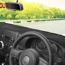 Автомобиль dashmats авто-Стайлинг приборной панели автомобиля крышка для jeep wrangler неограниченное количество сахара JK TJL-J8 2011 2012 2013 RHD