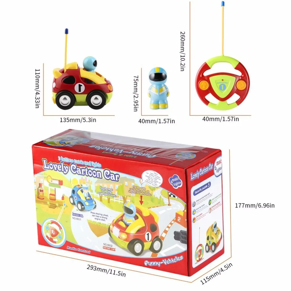 Милый мультфильм астронавт пульт дистанционного управления автомобиль с музыкой и светом образовательное радио для детей детский подарок