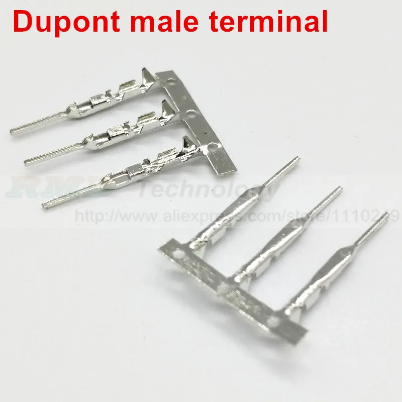 100 шт. для разъема dupont, тростниковый медный 2,54 мм металлический разъем femal male pin
