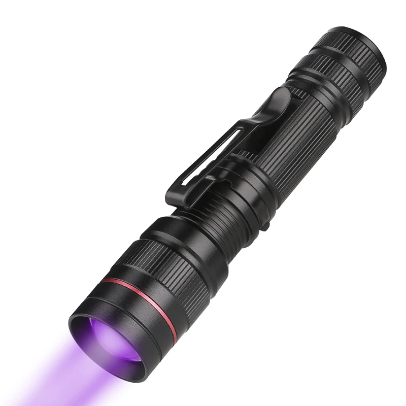 Портативный масштабируемый Светодиодный УФ светильник 395nm фиолетовый