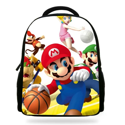 14 inch милые Mochila Супер Марио мешок школы для Обувь для мальчиков Bookbag дети рюкзак Супер Марио Детская сумка для Обувь для девочек Infantil menina - Цвет: 7F186