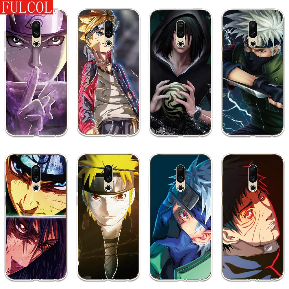 

Silicone Case For Meizu 15 16 Lite Plus 16X Note 8 Pro 6 7 X8 U10 U20 Cover Soft Shell Phone Case Uzumaki Naruto Patterned