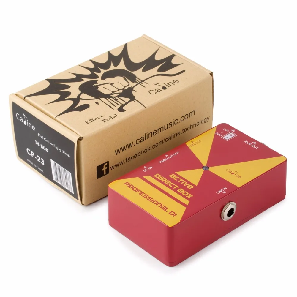 Caline CP 23 DI BOX Guitar Effect Pedal XLR Out Connect Sound Console