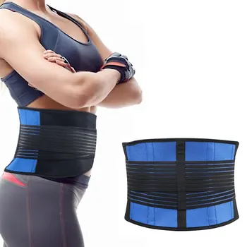 

Adjustable Neoprene Double Pull Lumbar Support Back Support Belt Pain Relief Waist Trainer Corset Fitness Brace