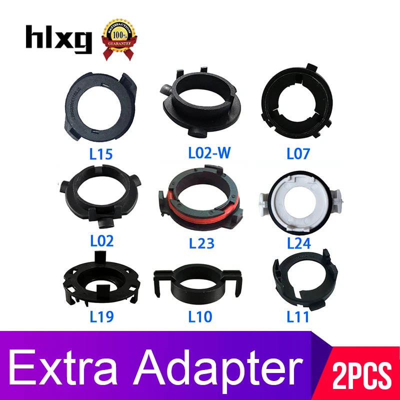 Hlxg 2 шт. LED H7 держатель лампы адаптер для автомобильных фар Адаптер KIA Mitsubishi Benz Ford