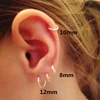 Fashion 925 Sterling Silver Earrings For Women Mini Small Hoop Earrings Ear Bone Buckle Round Circle Earrings 8mm-20mm aretes 1