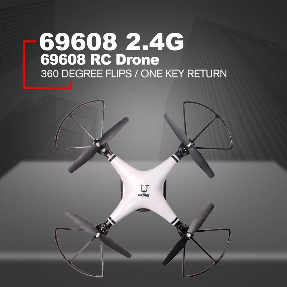 

NEW 69608 Smart RC 2.4G RC Quadcopter Drone Aircraft with Altitude Hold One Key Return Headless Mode 3D Flips for Children Gift