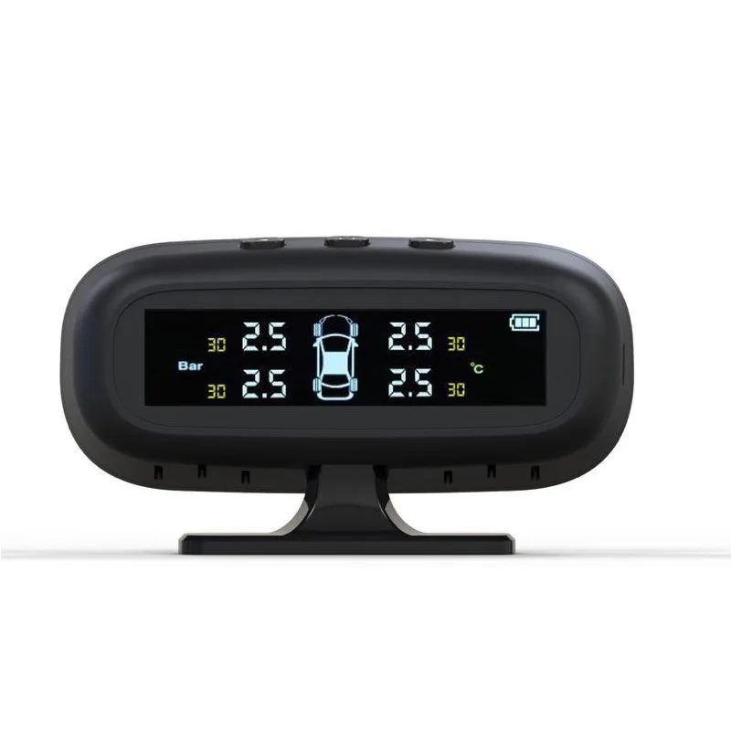 

Hidden TPMS Automotive solar wireless tire pressure monitoring Car alarm tire pressure monitoring External Auto Accessories