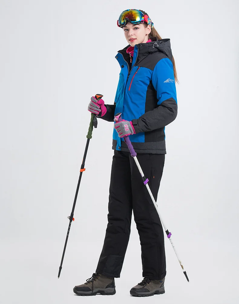 Бренд LANLAKA, женский лыжный комплект, Лидер продаж, Высококачественная зимняя куртка, Новое поступление, 7 цветов на выбор, теплые лыжные костюмы для женщин - Цвет: SUITs  6
