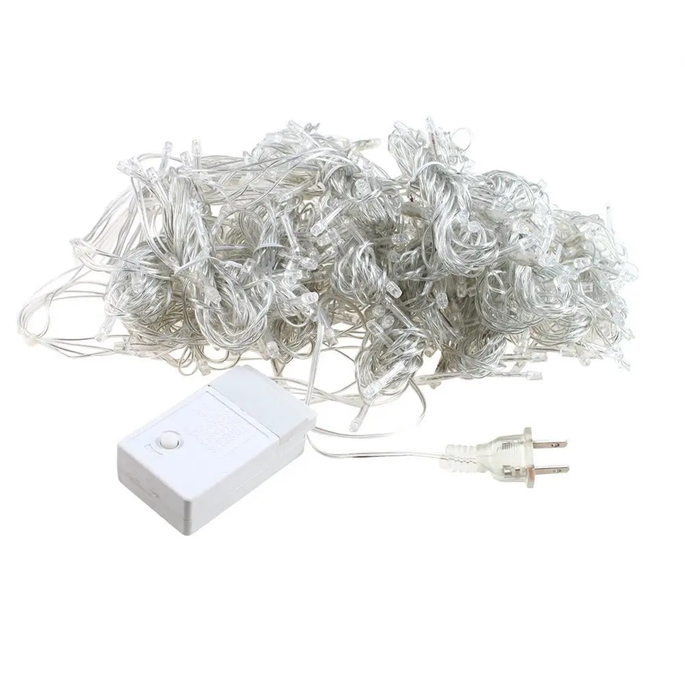 Cortina de Led Luz da Corda Icicle 3x1/3x2/3x3/3x6m Conectável Natal Garland Luzes Interiores/ao ar Livre Luzes de Decoração de Casamento do Partido 3 Luz 3x13x23x33x33x6 m conectável luzes de guirlanda
