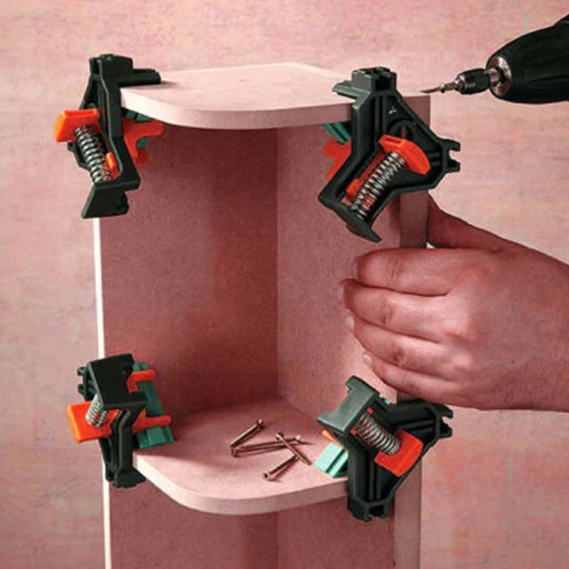 

4PC90 Degree Right Angle Clamp Picture Frame Corner Clamp 8.5X8X6CM Woodworking Hand Tool