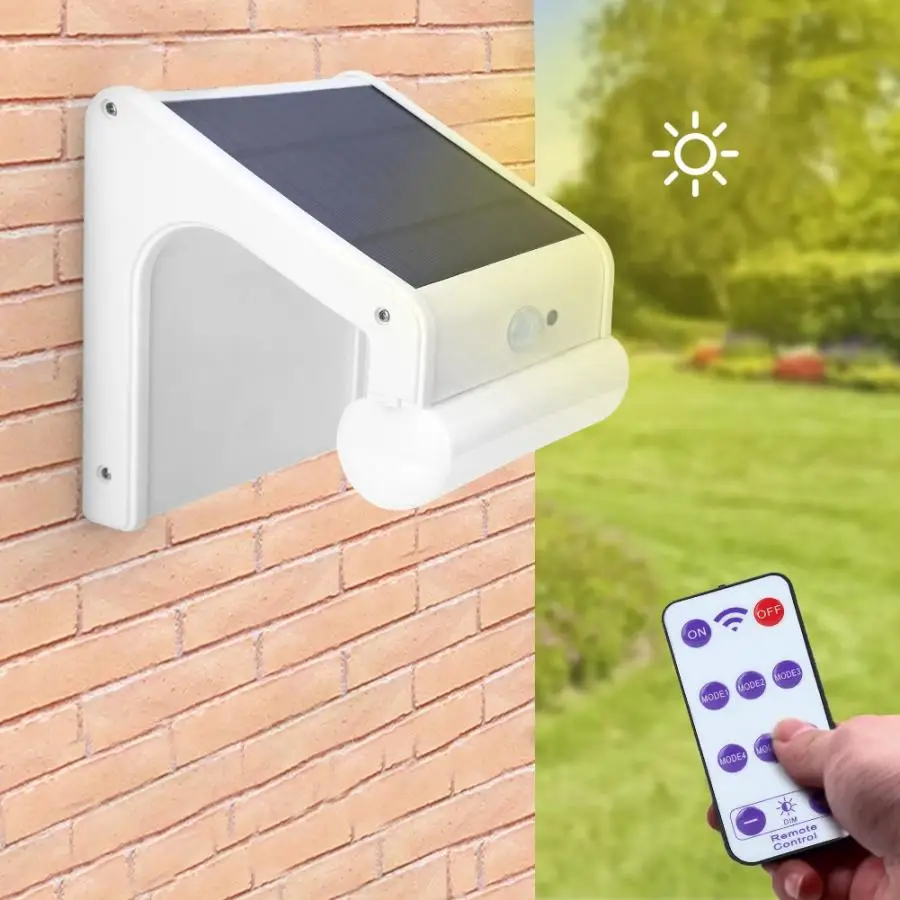 

38LEDs Waterproof Solar Power Human Body Induction LED Light Garden Wall Lamp Solar Power LED Lamp