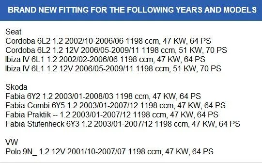 Клапан рециркуляции выхлопных газов для Seat Cordoba Ibiza 4 Skoda Fabia VW Polo 1,2 12V 03D131503B 03D131503A 03D131503D 03D131503C EG1029312B1