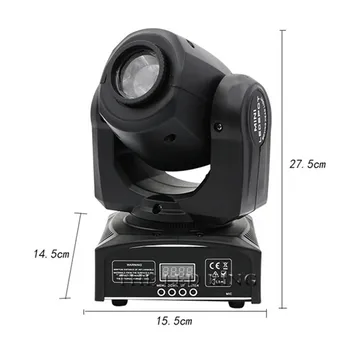 

Hot Sale Mini Spot 90W LED Moving Head Light With Gobos Plate&Color Plate,High Brightness 60W Mini Led Moving Head Light DMX512