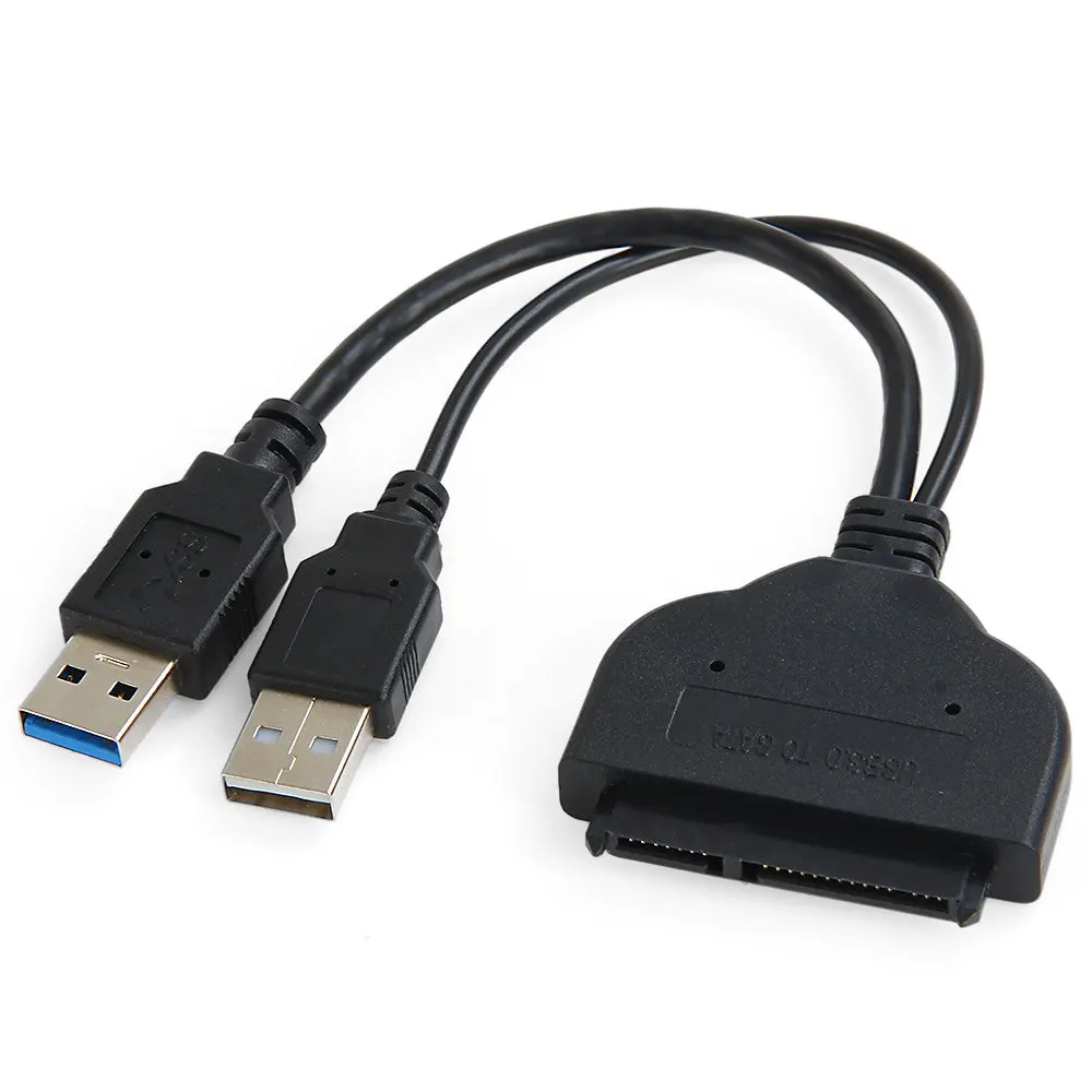 High Quality Super Speed USB 3.0 to Sata 22 Pin Converter Adapter Cable