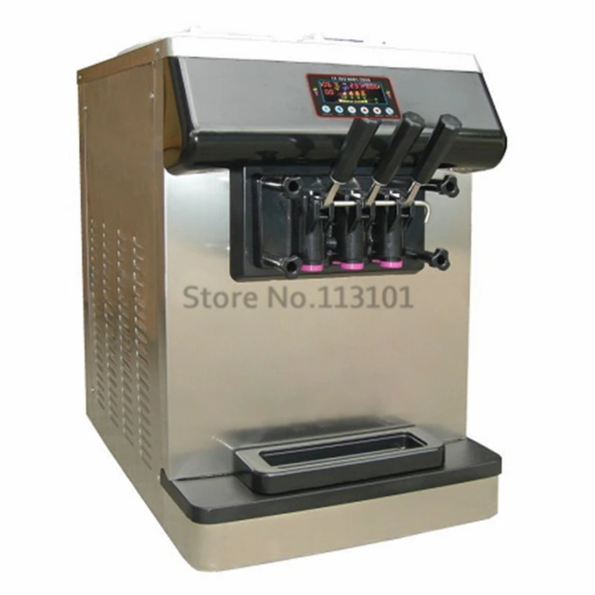 Countertop Ice Cream Machine Stainless Steel Soft Serve Ice Cream