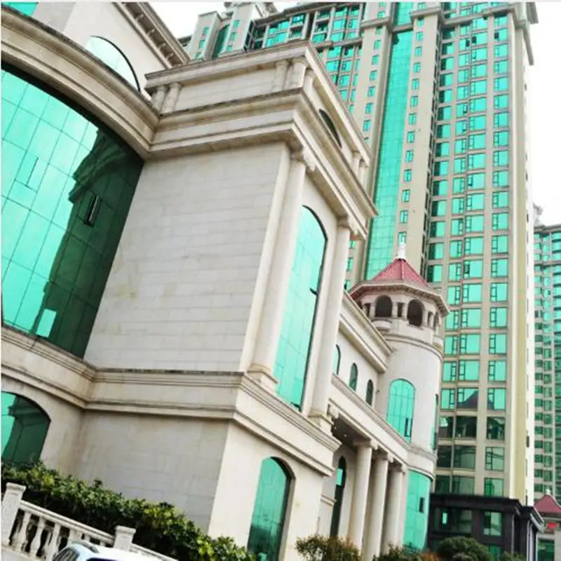 

1.52x20m Wholesale One Roll Green&Silver One Way Mirror Heat Reduction Window Film Stickers Solar Tint Reflective Film