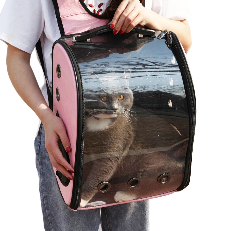 Price Portable Space Capsule Pet Backpack Travel Breathable Window Cat Carrier Dog Bag Pets Products PU