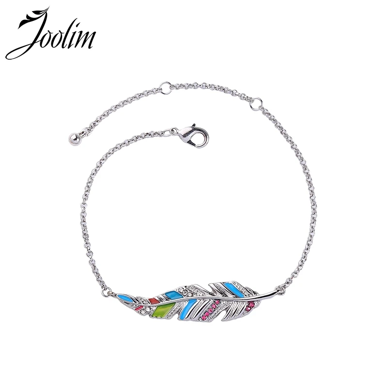 Joolim Corlorful эмаль лист браслет для женщин