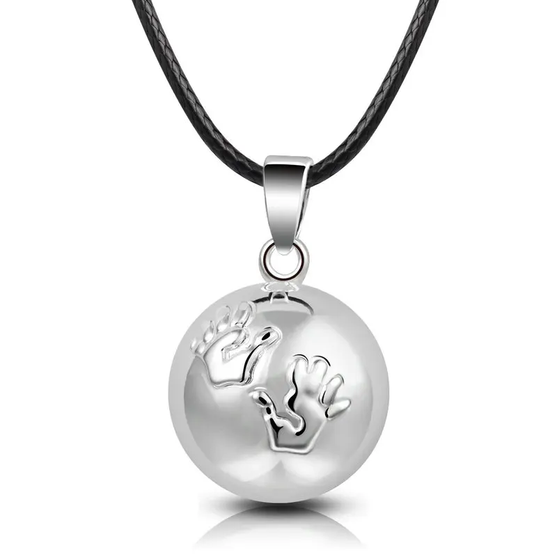 Ожерелье с подвеской в виде шара гармонии юдора, кулоны в виде мяча для беременных, ювелирные украшения для женщин,, 20 шт./партия - Окраска металла: N14NB172