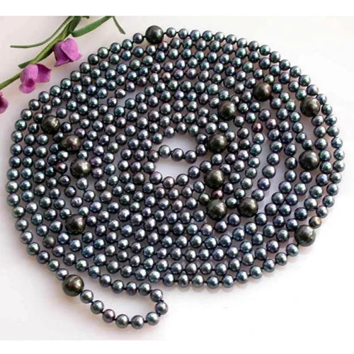 Perfect New Arriver Pearl Jewellery,100'' 6-11mm Black Round Freshwater Cutured Pearl Necklace,Long Pearl Birthday Women Gift Perfect New Arriver Pearl Jewellery,100'' 6-11mm Black Round Freshwater Cutured Pearl Necklace,Long Pearl Birthday Women Gift