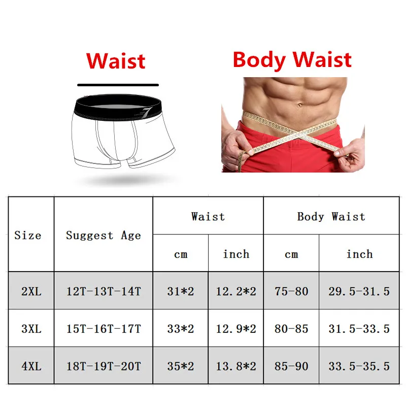 Мужское нижнее белье из 4 предметов Новинка года, хлопковые трусики для больших детей трусы-боксеры для мальчиков-подростков, одежда для мальчиков 12 T-20 T