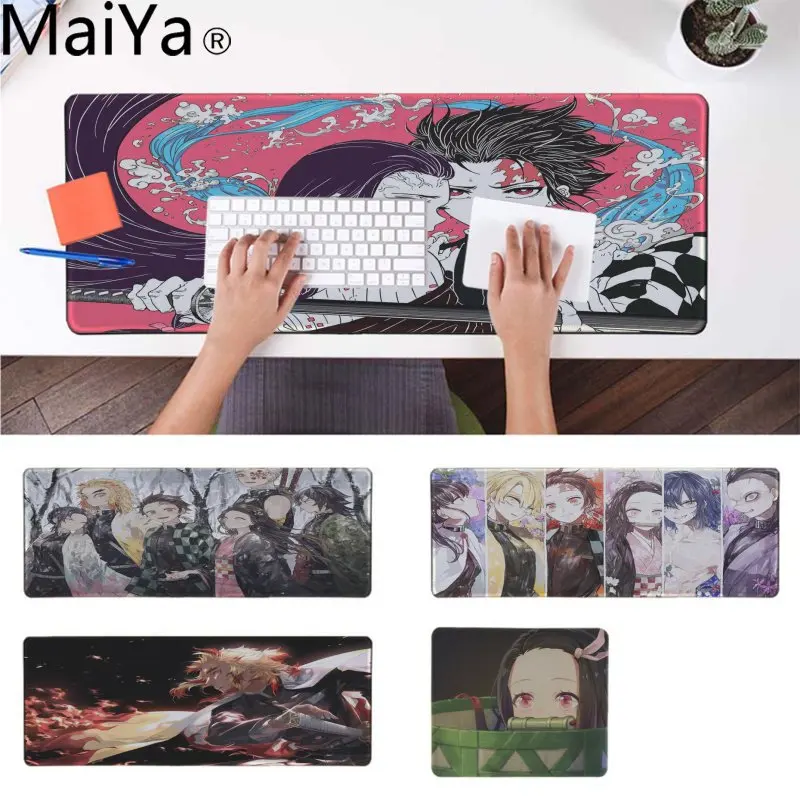 

MaiYa Non Slip PC Demon Slayer Kimetsu no Yaiba Comfort Mouse Mat Gaming Mousepad Durable Rubber Mouse Mat Pad