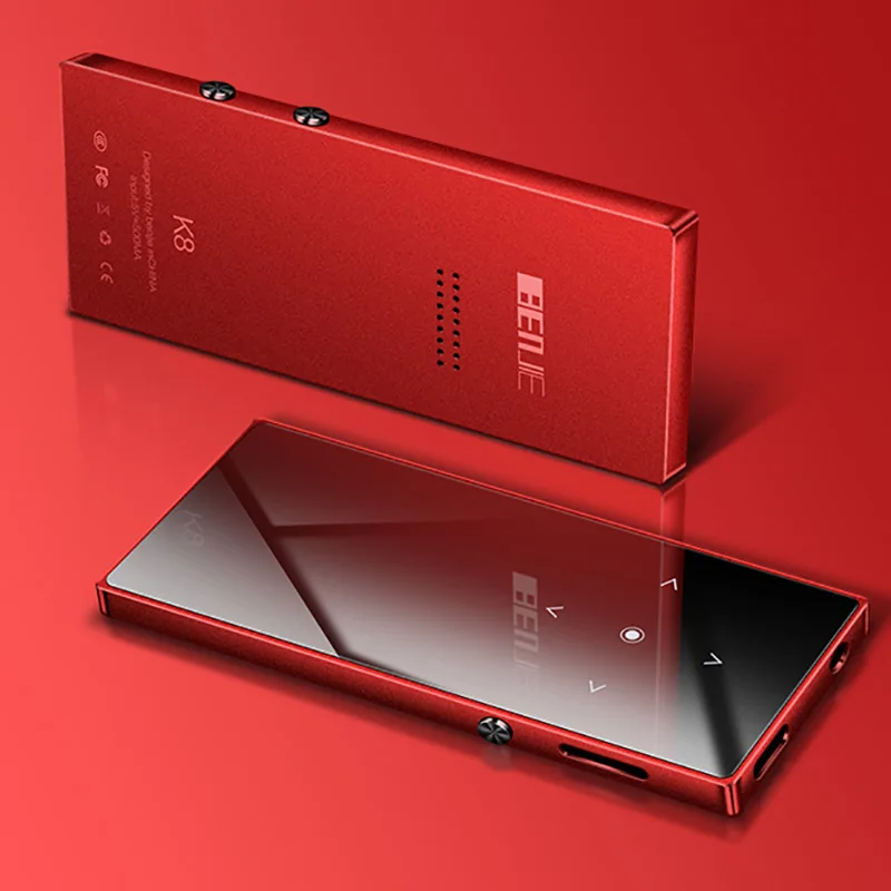 

New Metal mp3 player Touch Key BENJIE K8 Ultra thin Music Player 1.8 Inch Color Screen Lossless HiFi Sound with E-BOOK FM