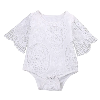 

Newborn Baby Girl Lace Floral Romper Jumpsuit Outfits Sunsuit Clothes