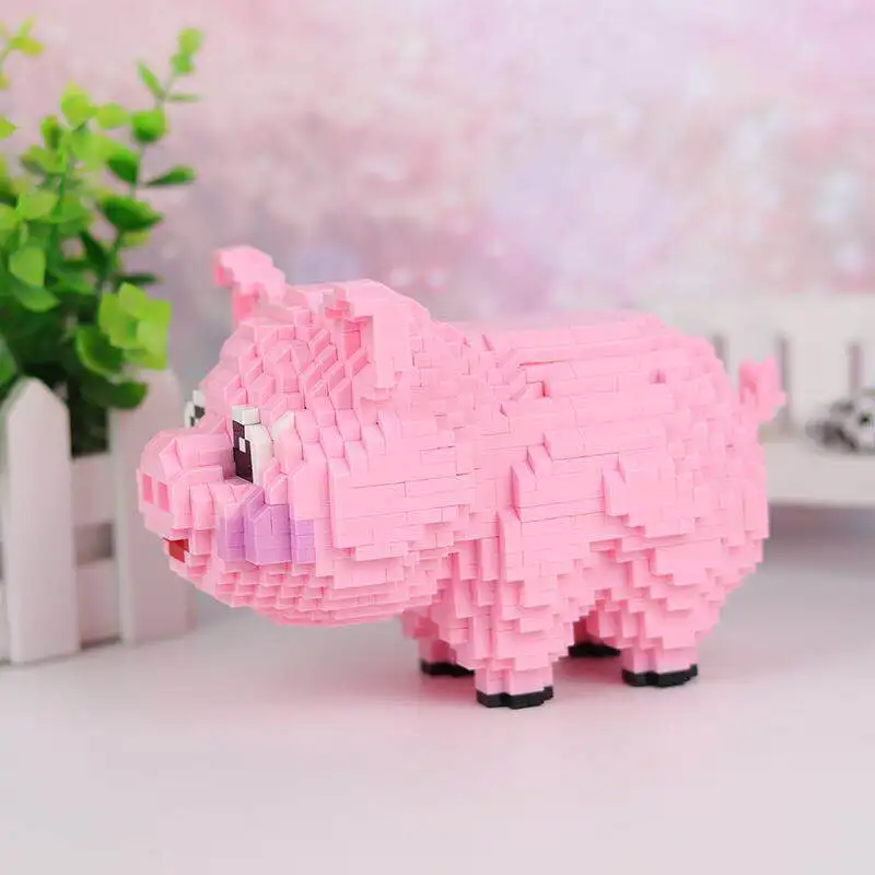 HC Mini blocks Pink pig 1017-4