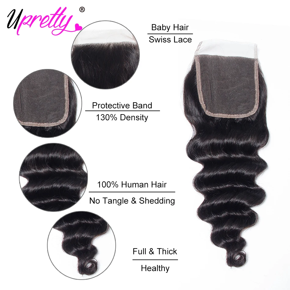 Upretty Loose Deep Wave Bundles With Closure Brazilian Hair Weave 3 Bundles With Closure Virgin Human Hair Bundles With Closure Upretty Loose Deep Wave Bundles With Closure Brazilian Hair Weave 3 Bundles With Closure Virgin Human Hair Bundles With Closure