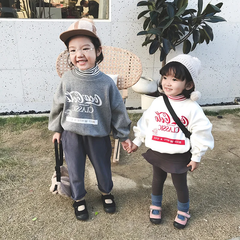 

2018 toddler girl winter clothes casual kids hoodies sweatshirt for children fleece clothes baby girl thicken outerwear 2-7T