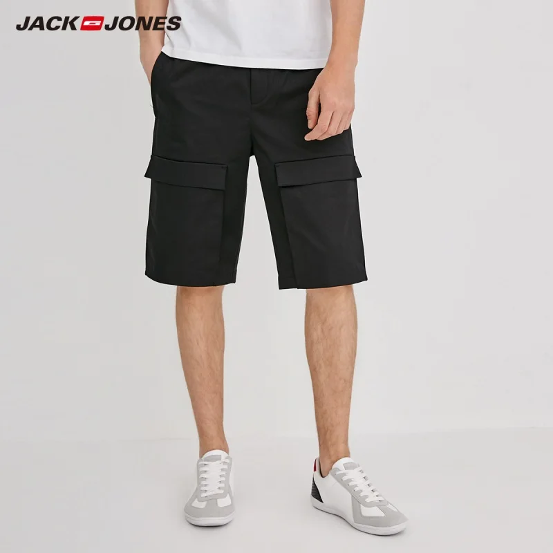 

JackJones Men's Cotton Pure Color Loose Fit Casual Shorts C|218215501
