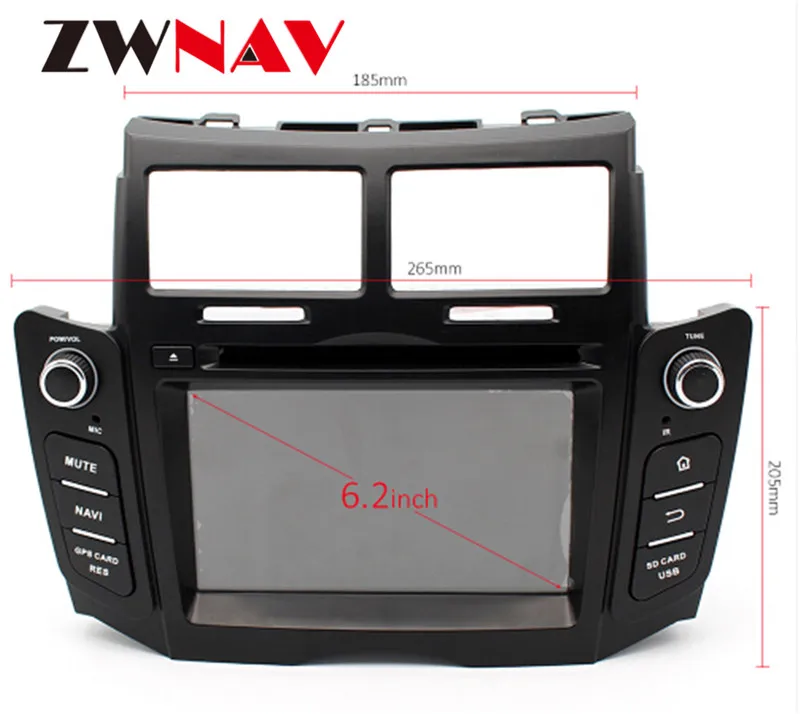 Excellent Android 8.0 8 Core RAM 4GB ROM 32GB Car Screen Radio For Toyota Yaris 2005-2011 Black Car DVD Player GPS Navigation Doble DIN 20