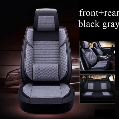 Сиденья для Toyota Camry 4runner AVALON AVENSIS AURIS Корона RAV4 Corolla CHR Yaris Reiz Land Cruiser Prado FJ Cruiser Матрица - Название цвета: black gray standard