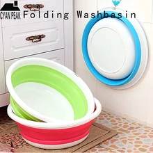 Складное ведро Портативный умывальник складной таз Овощной фруктовый таз кухонные аксессуары умывальник раковина принадлежности для кемпинга